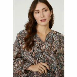 Mantaray Paisley Print Tie Neck Tunic Dress For Female -Cheap Mantaray Store unnamed file 576
