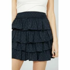 Mantaray Spot Print Ruffle Mini Skirt For Female -Cheap Mantaray Store unnamed file 5787