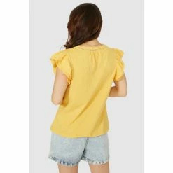 Mantaray Frill Sleeve Lace Trim Overdyed Top For Female 8 Mantaray Frill Sleeve Lace Trim Overdyed Top For Female -Cheap Mantaray Store unnamed file 5799