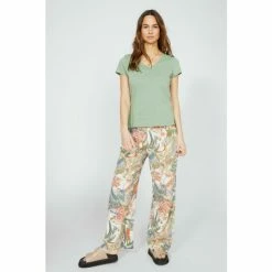 Mantaray Leafy Floral Print Soft Co-Ord Trouser For Female -Cheap Mantaray Store unnamed file 5807