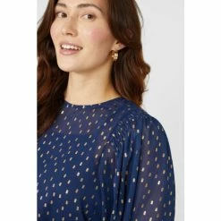 Mantaray Clipped Jaquard Blouse For Female -Cheap Mantaray Store unnamed file 5836