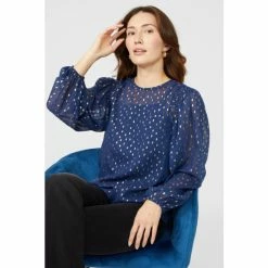 Mantaray Clipped Jaquard Blouse For Female -Cheap Mantaray Store unnamed file 5838