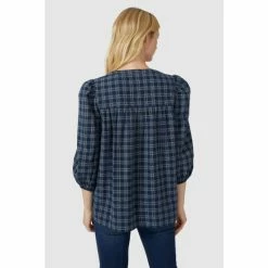 Mantaray Check Notch Neck Top For Female -Cheap Mantaray Store unnamed file 5843