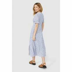 Mantaray V Neck Ditsy Floral Midi Dress For Female -Cheap Mantaray Store unnamed file 5855