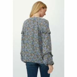 Mantaray Watercolour Floral Frill V Neck Crepe Top For Female -Cheap Mantaray Store unnamed file 5943