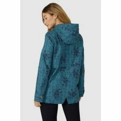 Mantaray Hooded Crosshatch Floral Print Jacket For Female -Cheap Mantaray Store unnamed file 5953