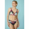 Mantaray Bold Floral High Apex Bikini Top For Female