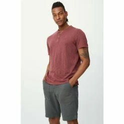 Mantaray Pure Cotton Slub Y Neck T-shirt For Male -Cheap Mantaray Store unnamed file 5982