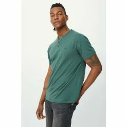 Mantaray Pure Cotton Slub Y Neck T-shirt For Male -Cheap Mantaray Store unnamed file 5983