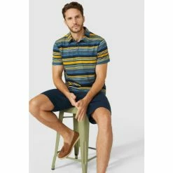 Mantaray Multi Stripe Polo For Male