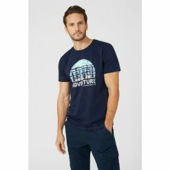 Mantaray Adventure Forest Lakes Printed Tee For Male