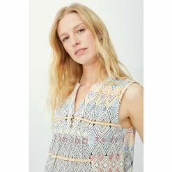 Mantaray Sleeveless Zig Zag Border Print Top For Female -Cheap Mantaray Store unnamed file 6114