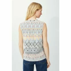 Mantaray Sleeveless Zig Zag Border Print Top For Female -Cheap Mantaray Store unnamed file 6116