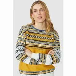 Mantaray Fair Isle Sleeve & Yoke Crew Neck Jumper For Female 9 Mantaray Fair Isle Sleeve & Yoke Crew Neck Jumper For Female -Cheap Mantaray Store unnamed file 6146