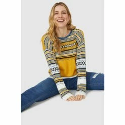Mantaray Fair Isle Sleeve & Yoke Crew Neck Jumper For Female 11 Mantaray Fair Isle Sleeve & Yoke Crew Neck Jumper For Female -Cheap Mantaray Store unnamed file 6148