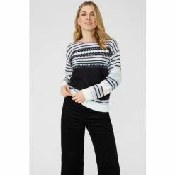 Mantaray Fair Isle Sleeve & Yoke Crew Neck Jumper For Female 13 Mantaray Fair Isle Sleeve & Yoke Crew Neck Jumper For Female -Cheap Mantaray Store unnamed file 6150