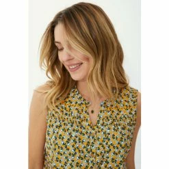 Mantaray Sleeveless Fan Flower Print Ruffle Neck Top For Female 8 Mantaray Sleeveless Fan Flower Print Ruffle Neck Top For Female -Cheap Mantaray Store unnamed file 6196