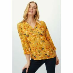 Mantaray Roll Sleeve Gardener Print Shirt For Female -Cheap Mantaray Store unnamed file 6205