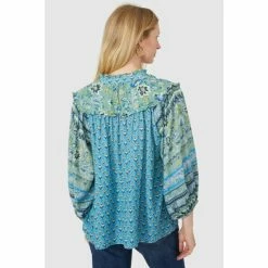 Mantaray Longsleeve Frill Yoke Floral Paisley Top For Female -Cheap Mantaray Store unnamed file 6210