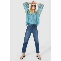 Mantaray Longsleeve Frill Yoke Floral Paisley Top For Female -Cheap Mantaray Store unnamed file 6211