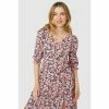 Mantaray Printed V Neck Midi Dress For Female