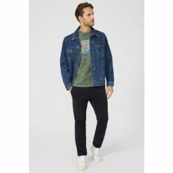 Mantaray Acid Wash Roam Free Print Tee For Male -Cheap Mantaray Store unnamed file 6247