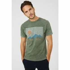 Mantaray Acid Wash Roam Free Print Tee For Male -Cheap Mantaray Store unnamed file 6248