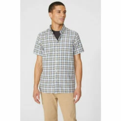 Mantaray Textured Mini Grid Check Shirt For Male -Cheap Mantaray Store unnamed file 629