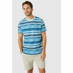 Mantaray Faded Stripe Crew Tee For Male -Cheap Mantaray Store unnamed file 6313