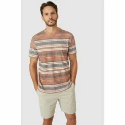 Mantaray Faded Stripe Crew Tee For Male -Cheap Mantaray Store unnamed file 6317