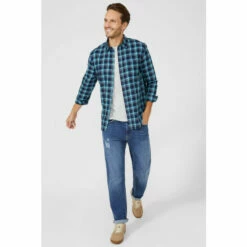 Mantaray Dark Based Shadow Check Shirt For Male -Cheap Mantaray Store unnamed file 634