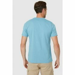Mantaray Blue Mountain Chest Print Printed Tee For Male -Cheap Mantaray Store unnamed file 6353