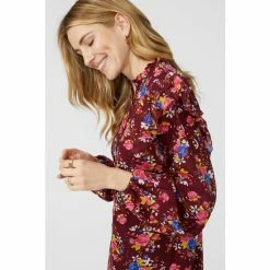 Mantaray Printed Tunic Dress With Frill Detail For Female -Cheap Mantaray Store unnamed file 6365