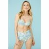 Mantaray Tile Print Padded Bikini Top For Female
