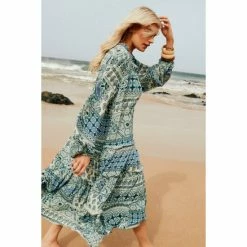 Mantaray Patchwork Paisley Crepe Midi Dress For Female 11 Mantaray Patchwork Paisley Crepe Midi Dress For Female -Cheap Mantaray Store unnamed file 6416