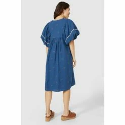 Mantaray Embroidered Braid Trim Dress For Female -Cheap Mantaray Store unnamed file 6425
