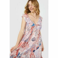 Mantaray Frill Strap Underwater Print Crepe Midi Dress For Female 8 Mantaray Frill Strap Underwater Print Crepe Midi Dress For Female -Cheap Mantaray Store unnamed file 645