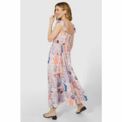 Mantaray Frill Strap Underwater Print Crepe Midi Dress For Female 9 Mantaray Frill Strap Underwater Print Crepe Midi Dress For Female -Cheap Mantaray Store unnamed file 646