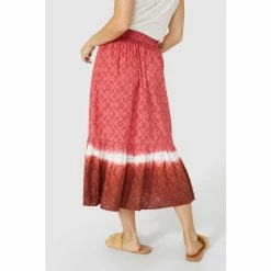 Mantaray Tie Dye Jacquard Midi Skirt For Female -Cheap Mantaray Store unnamed file 6478