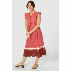 Mantaray Tie Dye Jacquard Midi Skirt For Female -Cheap Mantaray Store unnamed file 6479