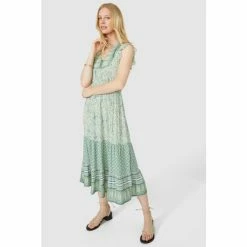 Mantaray Floral Leaf Mix & Match Crepe Dress For Female 12 Mantaray Floral Leaf Mix & Match Crepe Dress For Female -Cheap Mantaray Store unnamed file 6510