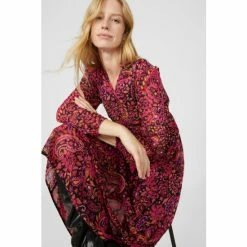 Mantaray Ikat Paisley Printed Midi Dress For Female -Cheap Mantaray Store unnamed file 6523