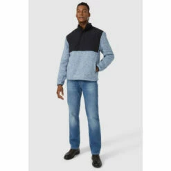 Mantaray Honeycomb Zip Neck Fleece For Male -Cheap Mantaray Store unnamed file 655