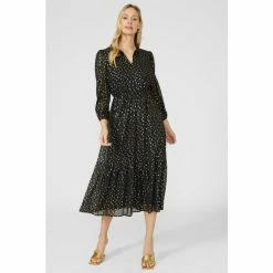 Mantaray Clipped Detail Midi Dress For Female -Cheap Mantaray Store unnamed file 6605