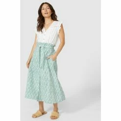 Mantaray Ikat Print Belted Midi Skirt For Female -Cheap Mantaray Store unnamed file 6625