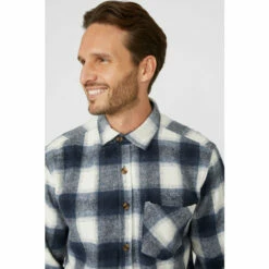 Mantaray Shadow Check Overshirt For Male -Cheap Mantaray Store unnamed file 678