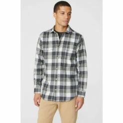 Mantaray Brushed Check Button Down For Male