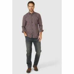 Mantaray Brushed Mini Grid Check Shirt For Male -Cheap Mantaray Store unnamed file 705