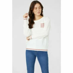 Mantaray Slash Neck Jumper With Contrast Pocket For Female -Cheap Mantaray Store unnamed file 791