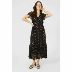 Mantaray Clipped Jaquard Dress For Female